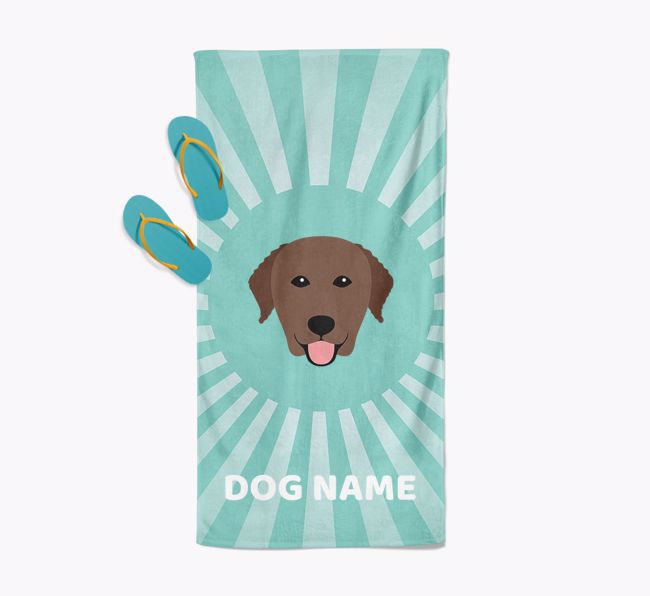 Personalised Pool Towel with {breedFullName} Icon